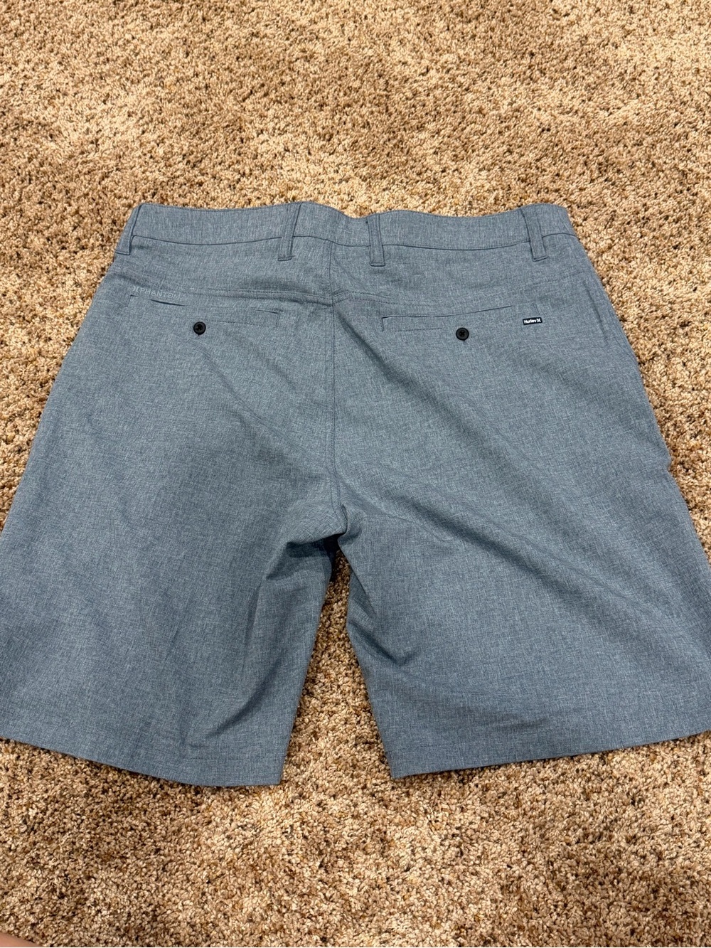 Hurley Gray Flat Front Performance Shorts